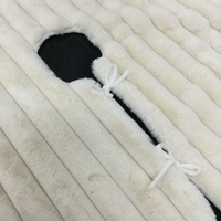 Ivory Ribbed Faux Fur Tree Skirt 150cm
