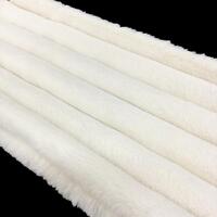 Ivory Ribbed Faux Table Runner 180cm