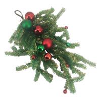 Green Swag with Red Balls 65cm