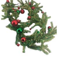 Green Garland with Red Balls 183cm