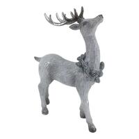 Silver Standing Deer 31cm