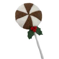 Brown Lollypop Holly 37cm
