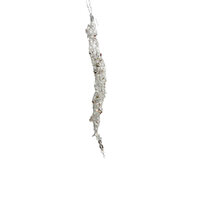 Silver Beaded Icicle 35cm
