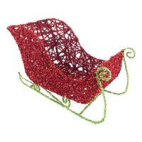 Red Green Sleigh 36cm