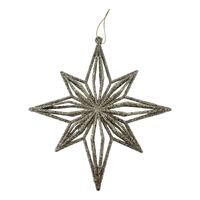 Champagne Starburst Hanging 17cm