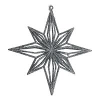 Silver Starburst Hanging 17cm