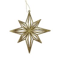 Gold Starburst Hanging 17cm