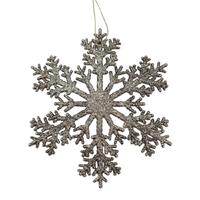 Champagne Snowflake Hanging 15cm