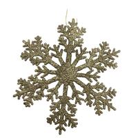 Gold Snowflake Hanging 15cm