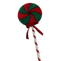 Red Green Swirl Lollypop 25cm