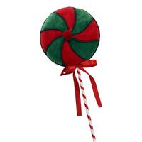 Red Green Swirl Lollypop 17cm