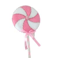 Pink White Lollypop 17cm
