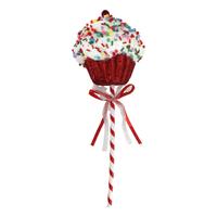 Red Cupcake Pick 50cm