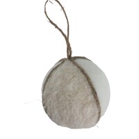 Natural Ball Felt Ornament 8cm