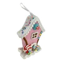 Pink House Hanging 14cm