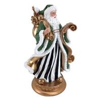 Santa Green Black White 28cm
