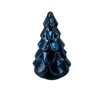 Glass Navy Tree 27cm