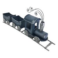 Blue Metal Christmas Train 54cm
