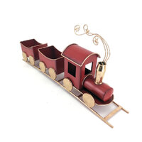 Red Metal Christmas Train 54cm