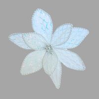 White Poinsettia 29cm