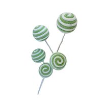 Mint White Fabric Ball Spray 50cm