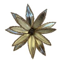 Champagne Metallic Poinsettia 33cm
