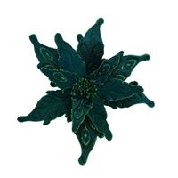 Teal Poinsettia 30cm