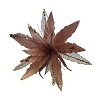 Rose Glitter Poinsettia 36cm
