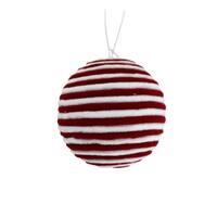 Red White Ball Hanging 12cm