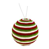 Red White Green Ball Hanging 12cm