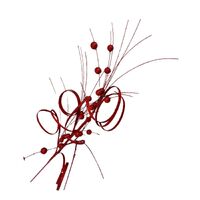 Red Swirl Ball Spray 76cm