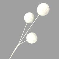 White 3 Glitter Ball Spray 50cm