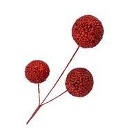 Red 3 Glitter Ball Spray 50cm