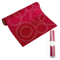 Glam Velvet Diamonte Runner Red 200cm