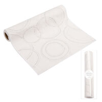 Glam Velvet Diamonte Runner White 200cm