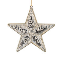 Star Drop Champagne Hanging 12cm