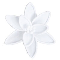 Poinsettia White Embossed Felt Edge 28cm
