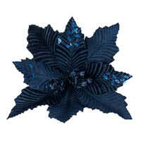Poinsettia Royal Blue 30cm