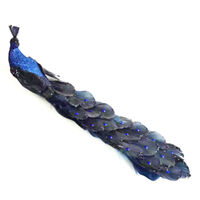 Long Tail Peacock Blue Gold 37cm