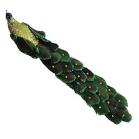 Long Tail Peacock Green 37cm