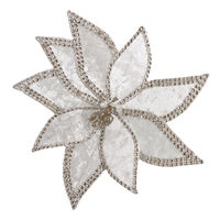 Braid Edge Poinsettia Cream 23cm