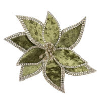 Braid Edge Poinsettia Sage 23cm