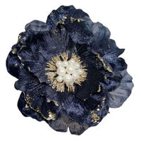 Velvet Silk Magnolia Navy 16cm