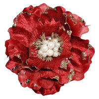 Velvet Silk Magnolia Red 16cm