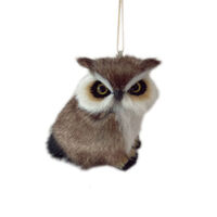Faux Fur Owl Hanging 8cm