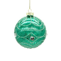 Tiffany Diamonte Bauble Glass 10cm