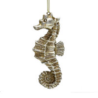 Champagne Seahorse Hanging 10cm
