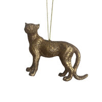 Gold Leopard Hanging 9cm
