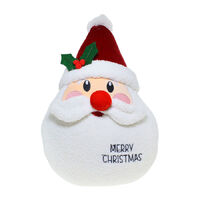 Santa Face Merry Christmas Cushion 45cm