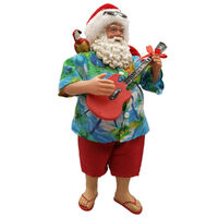 Beach Santa Claus w. Ukulele 27cm